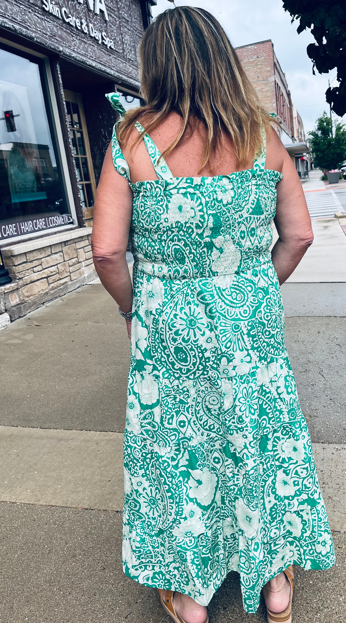 Pretty In Green Maxi Dress