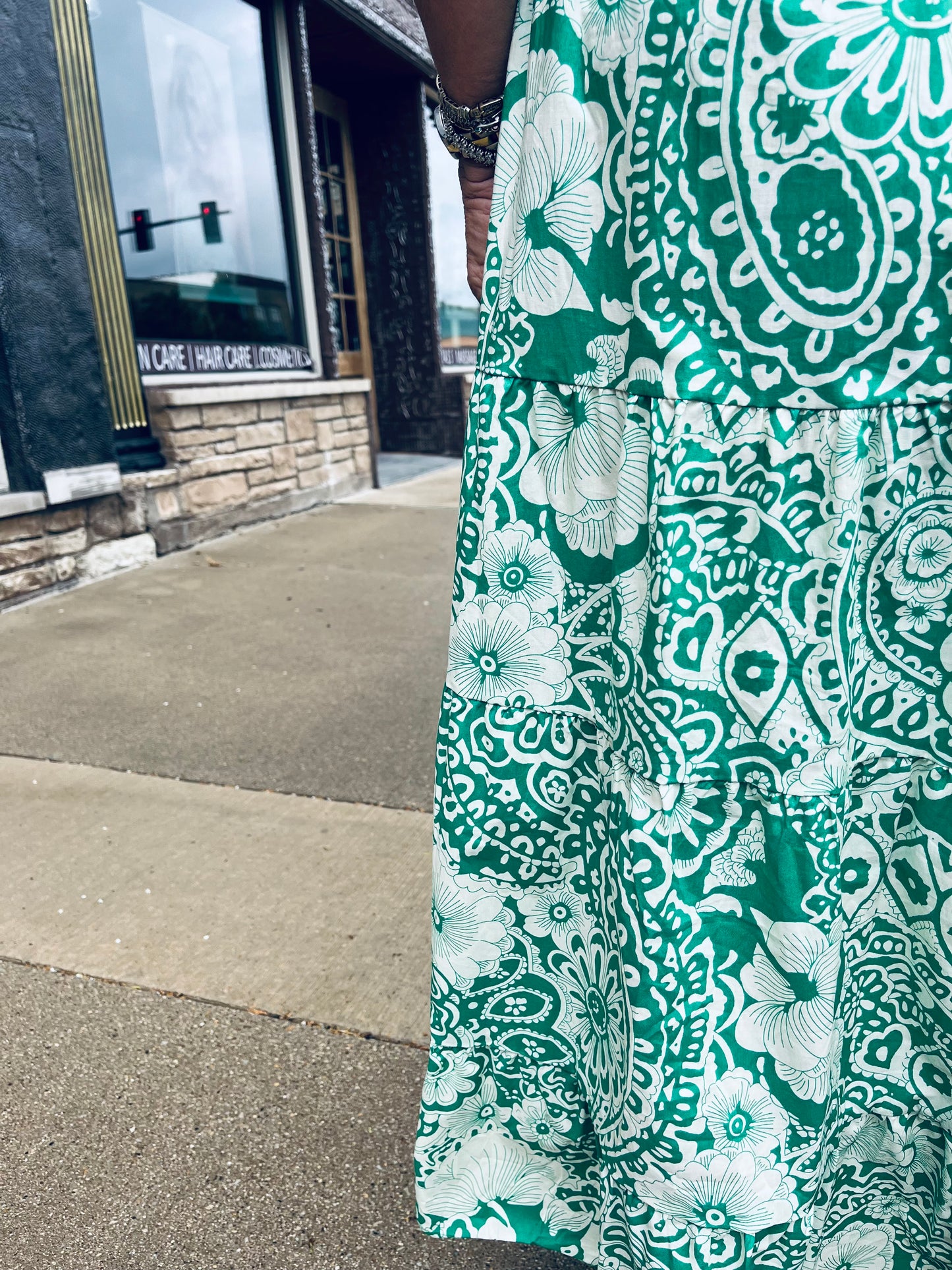 Pretty In Green Maxi Dress