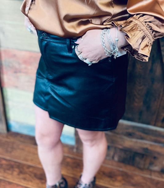 Leather Mini Skirt