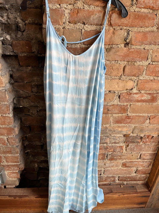 Mudpie Blue Tie Dye Maxi Dress