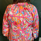 Paisley Ruffle Blouse