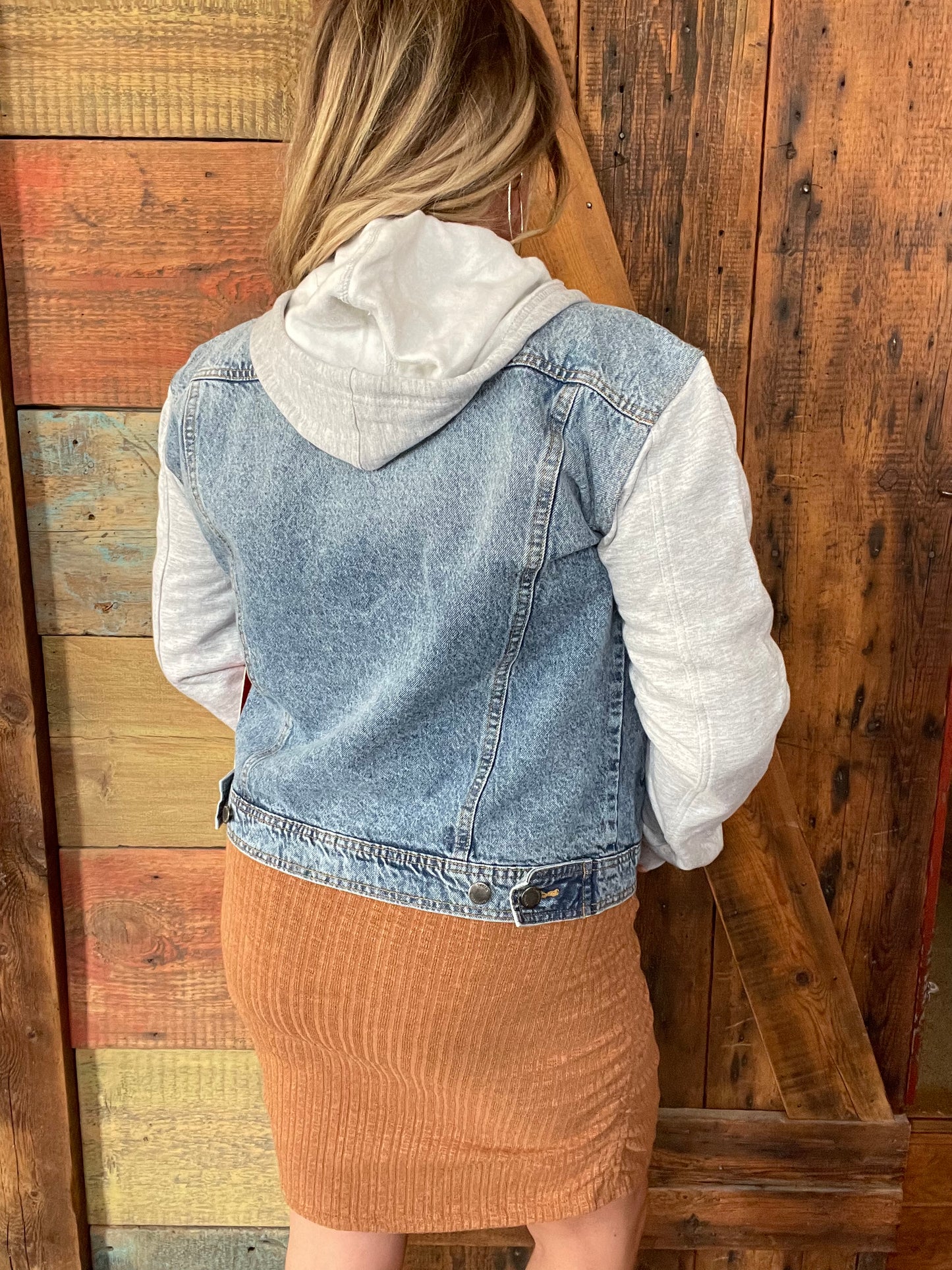 Hooded Denim Jacket