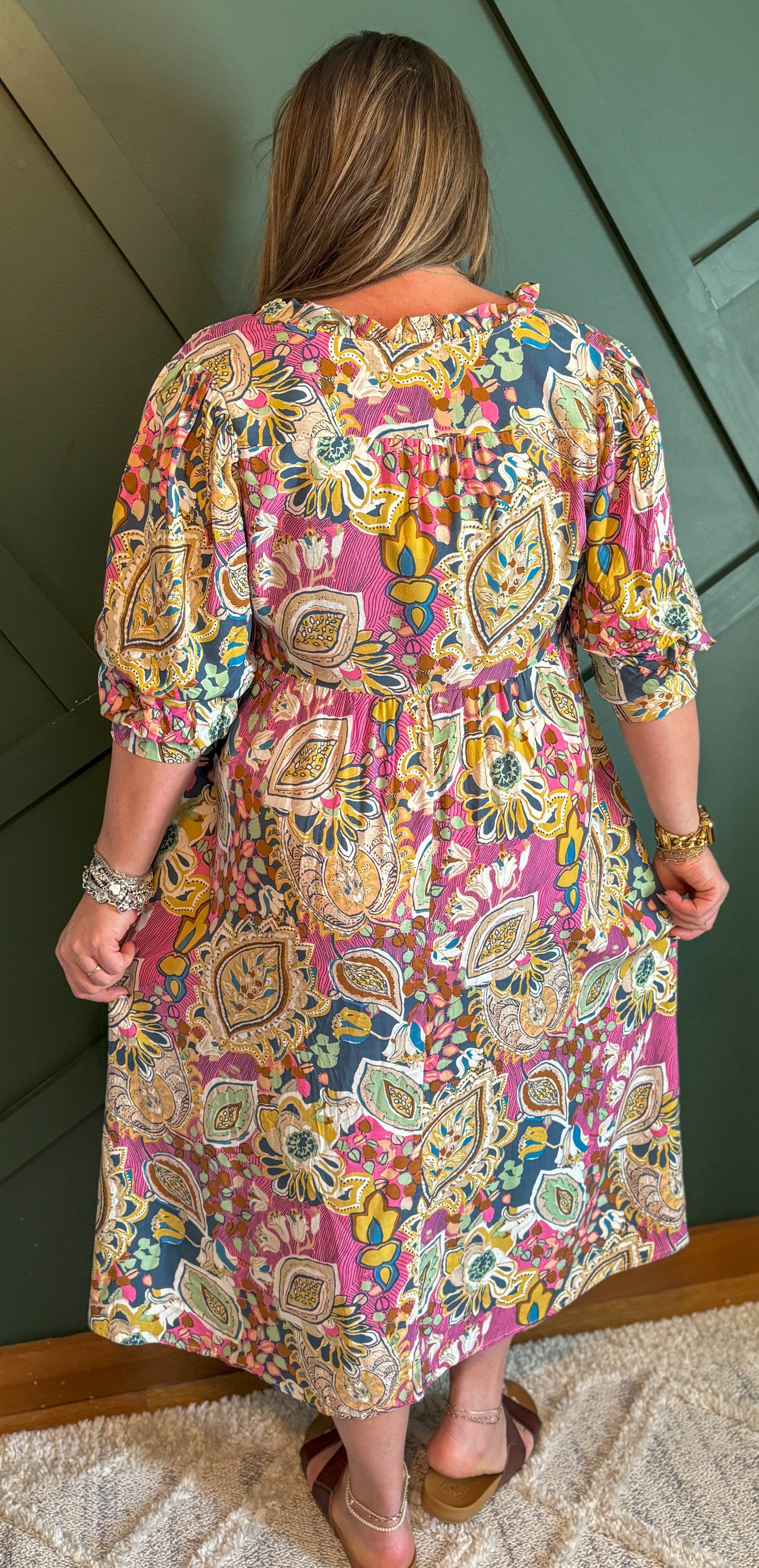 Paisley Midi Dress