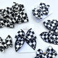 Checkered Mickey Bow