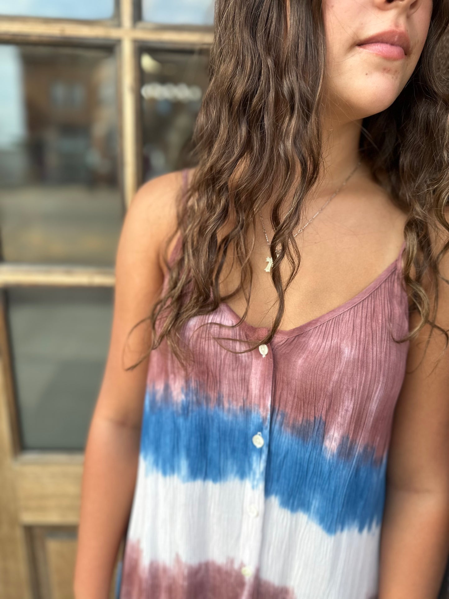 Blue Heather Tie Dye Maxi