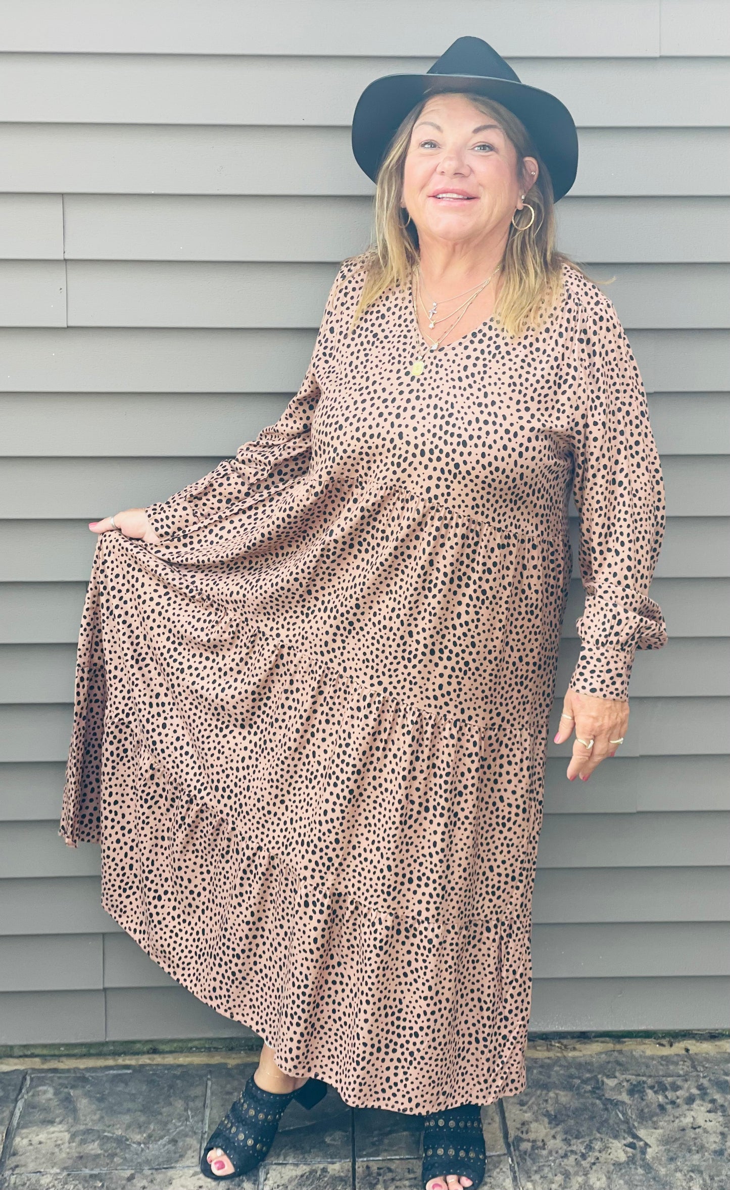 Cheetah Tiered Maxi