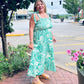 Pretty In Green Maxi Dress