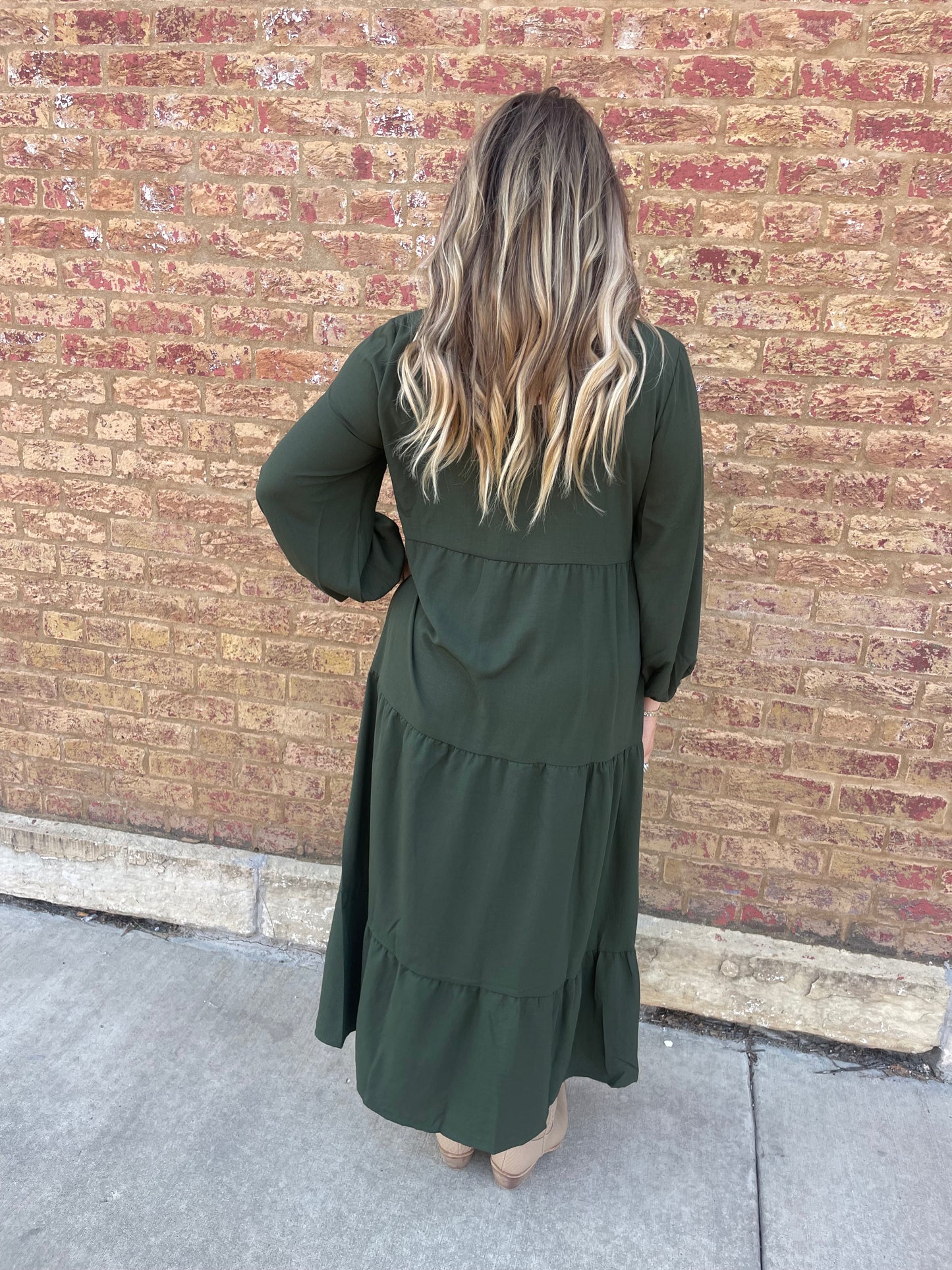 Button Midi Dress