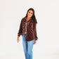 Irene Velvet Button Down Top