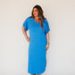 Lt. Blue Miami Kaftan Maxi