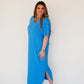 Lt. Blue Miami Kaftan Maxi