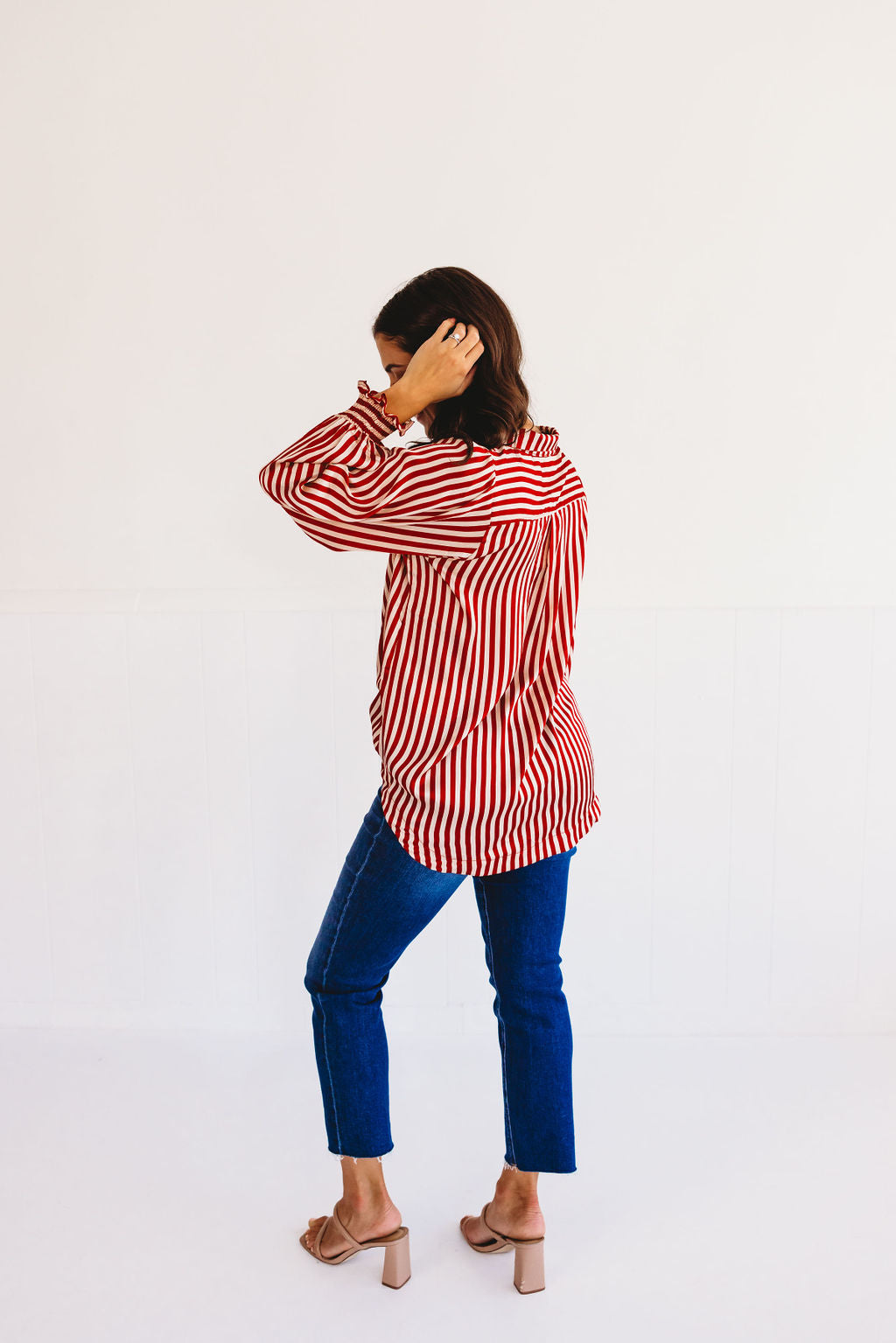 Red Stripe Button Down