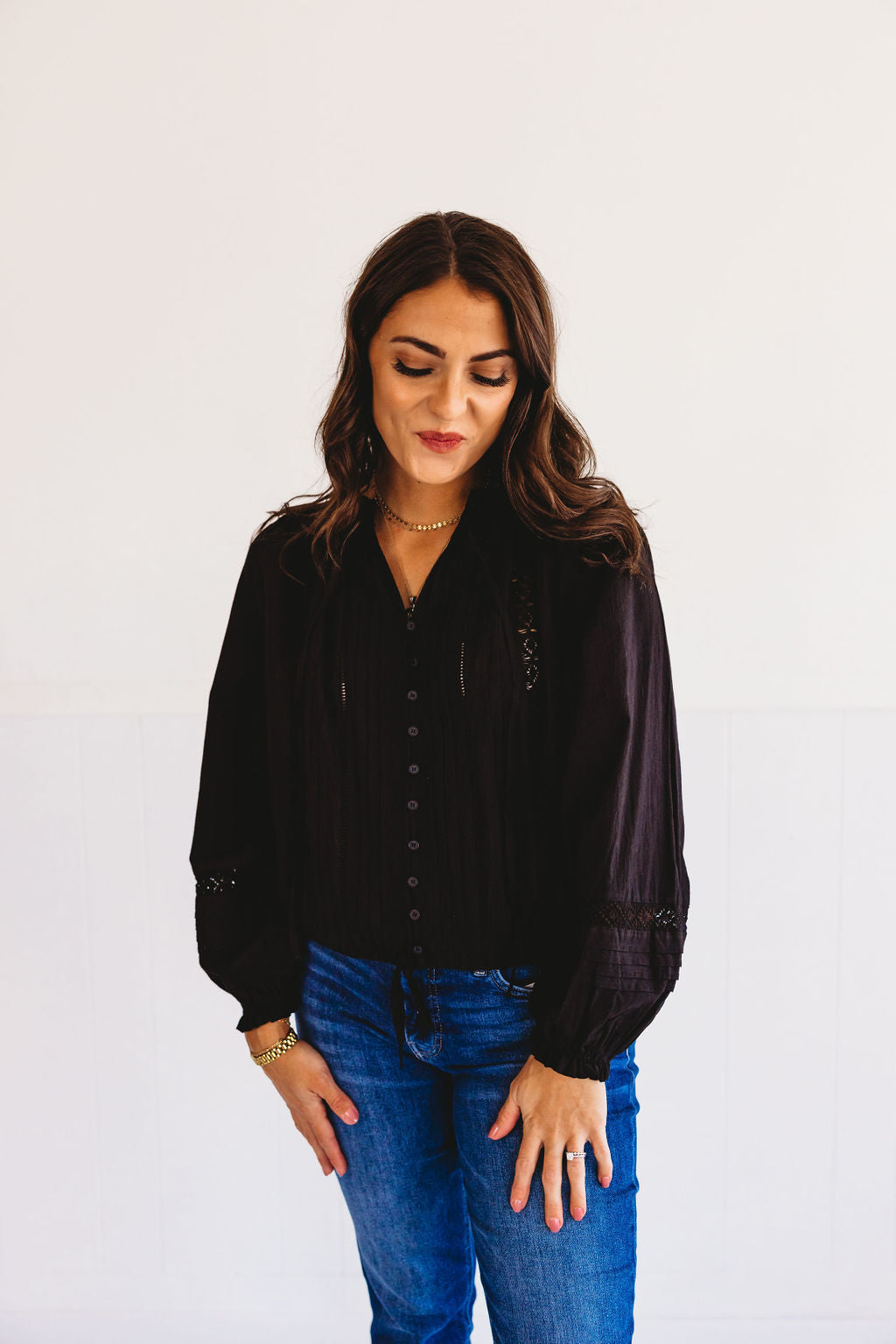 Boho Button Down Top