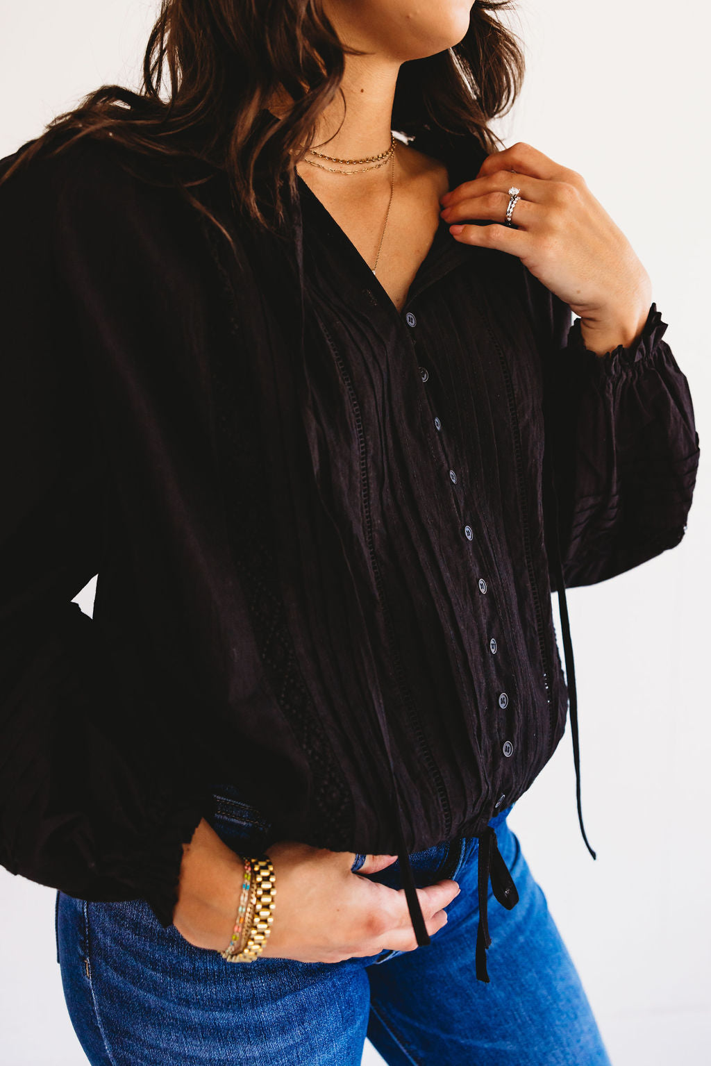 Boho Button Down Top