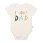 I Love Mom/Dad Graphic Onesie