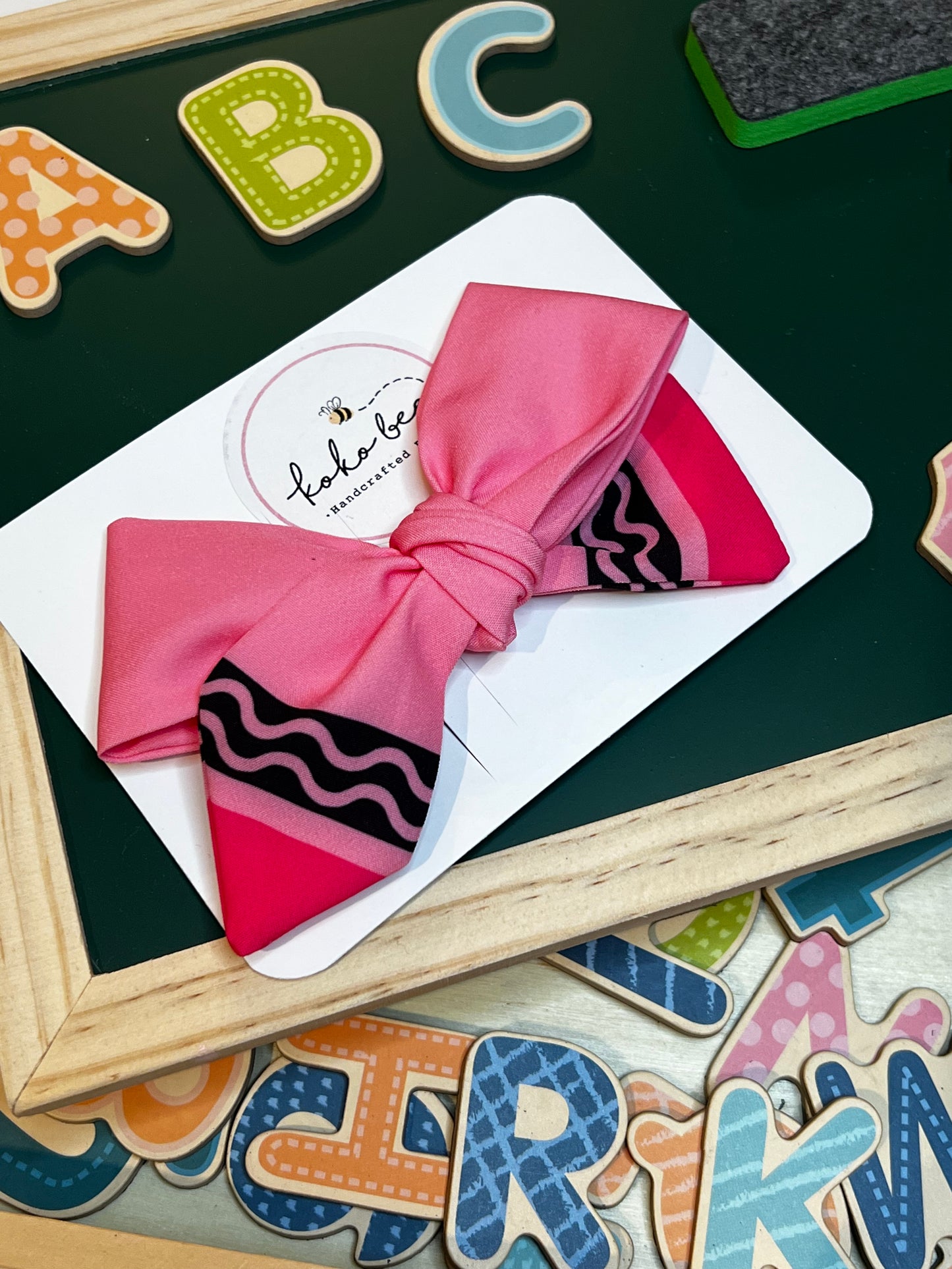 Girl's Crayon Bow