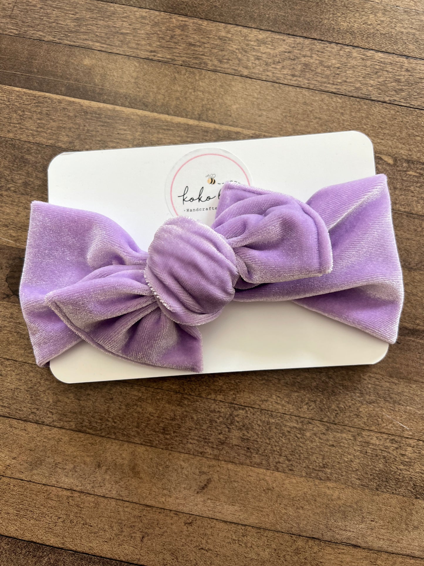 Lavender Velvet Bow