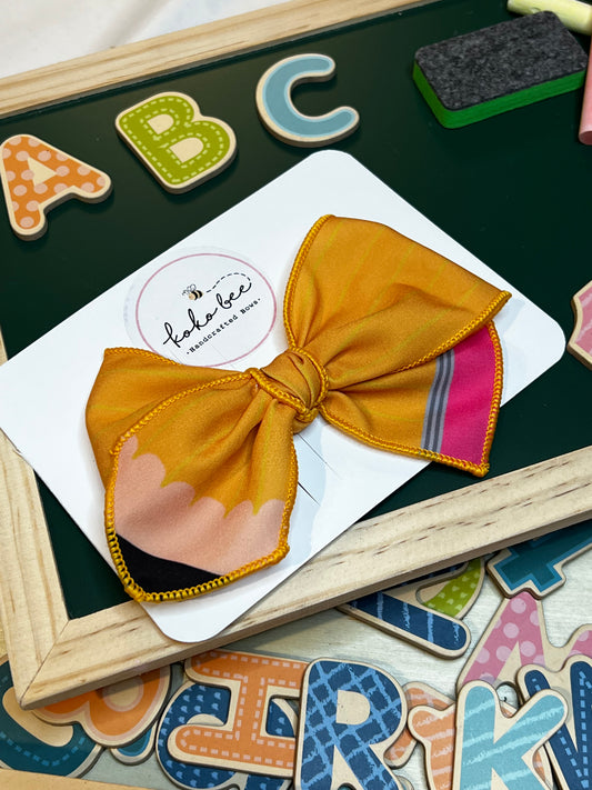 Girl's Pencil Bow