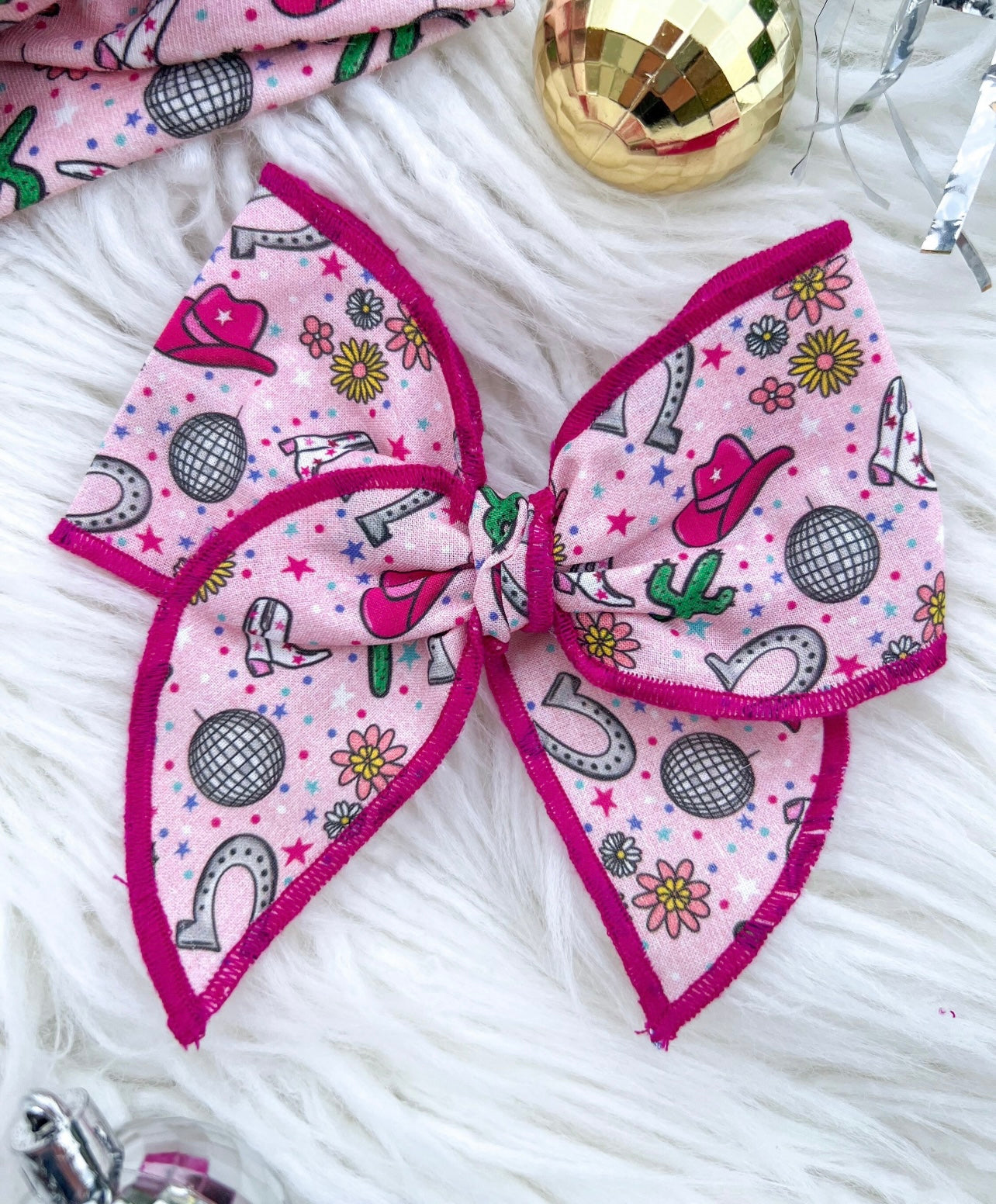 Girl's Disco Cowgirl Bow