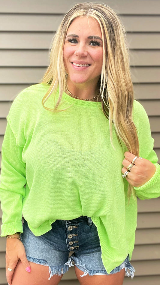 You "Glow" Girl Sweater