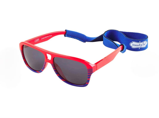 Red Toddler Aviator Sunglasses