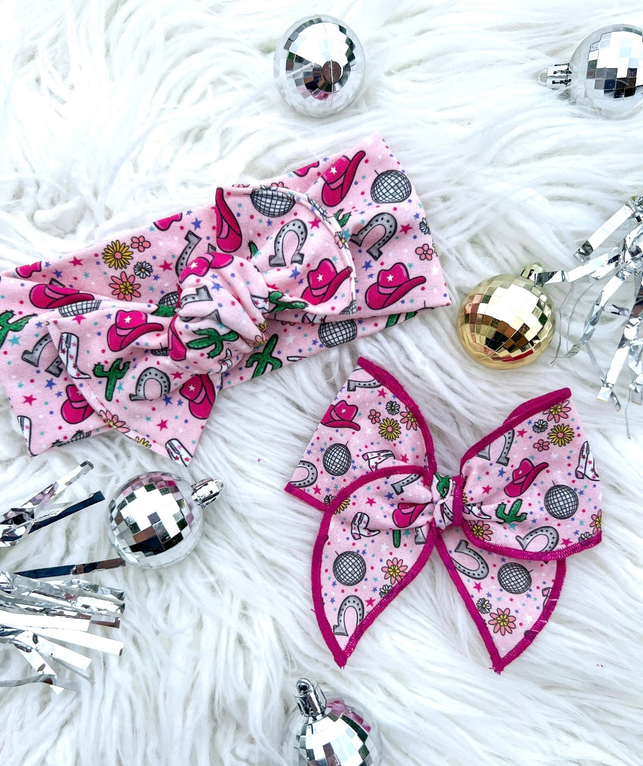 Girl's Disco Cowgirl Bow