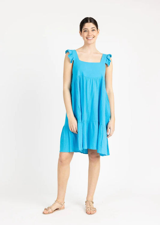 Yana K Vienna Dress Turquoise