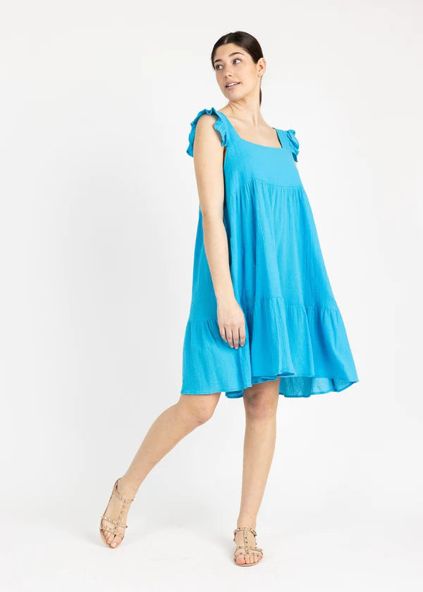 Yana K Vienna Dress Turquoise