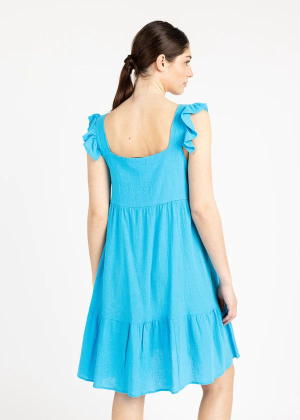 Yana K Vienna Dress Turquoise