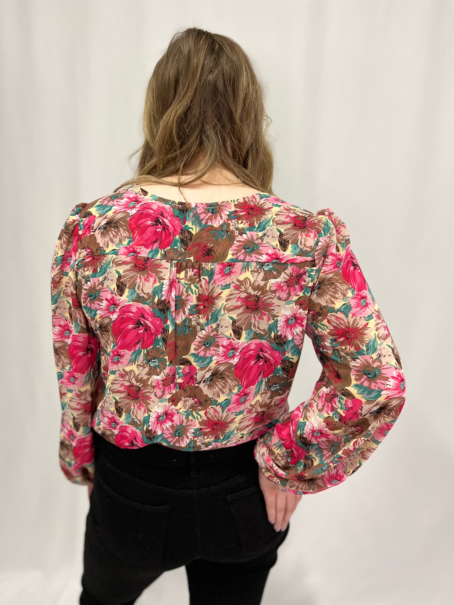 Magenta Floral Bodysuit