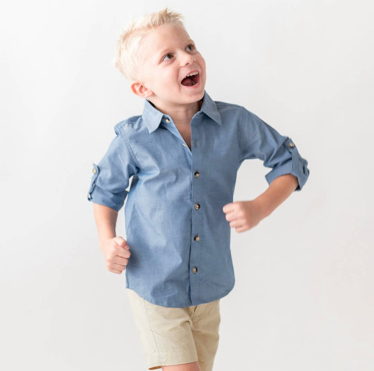 Boys Khaki Chino Shorts