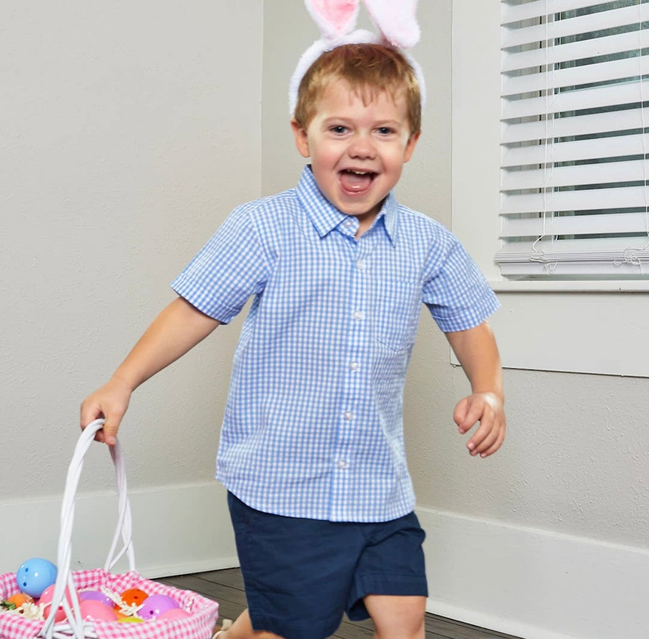 Boys Navy Chino Shorts