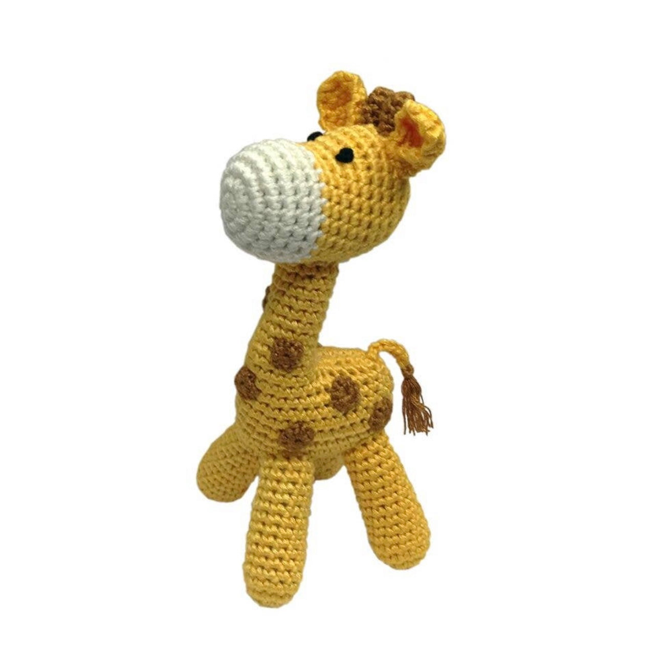 Cheengoo Standing Animal Crochet Rattle